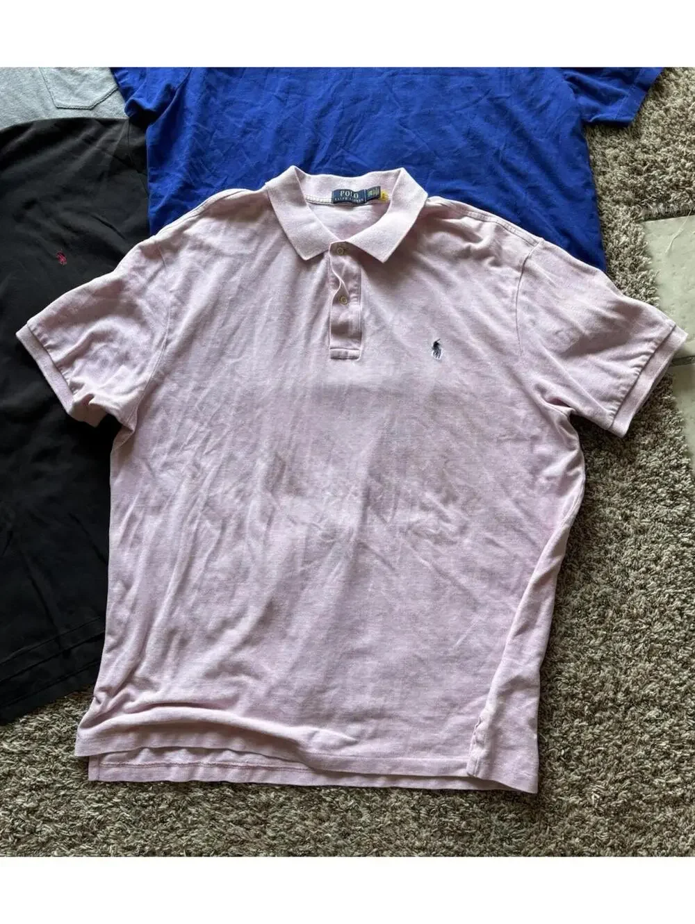 Polo Ralph Lauren Men's Size 2XL Polo Shirt Multicolor Pony - LOT OF 7 shirts